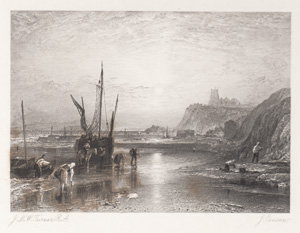 Art & Song steel engraving from 1867 Turner engraving